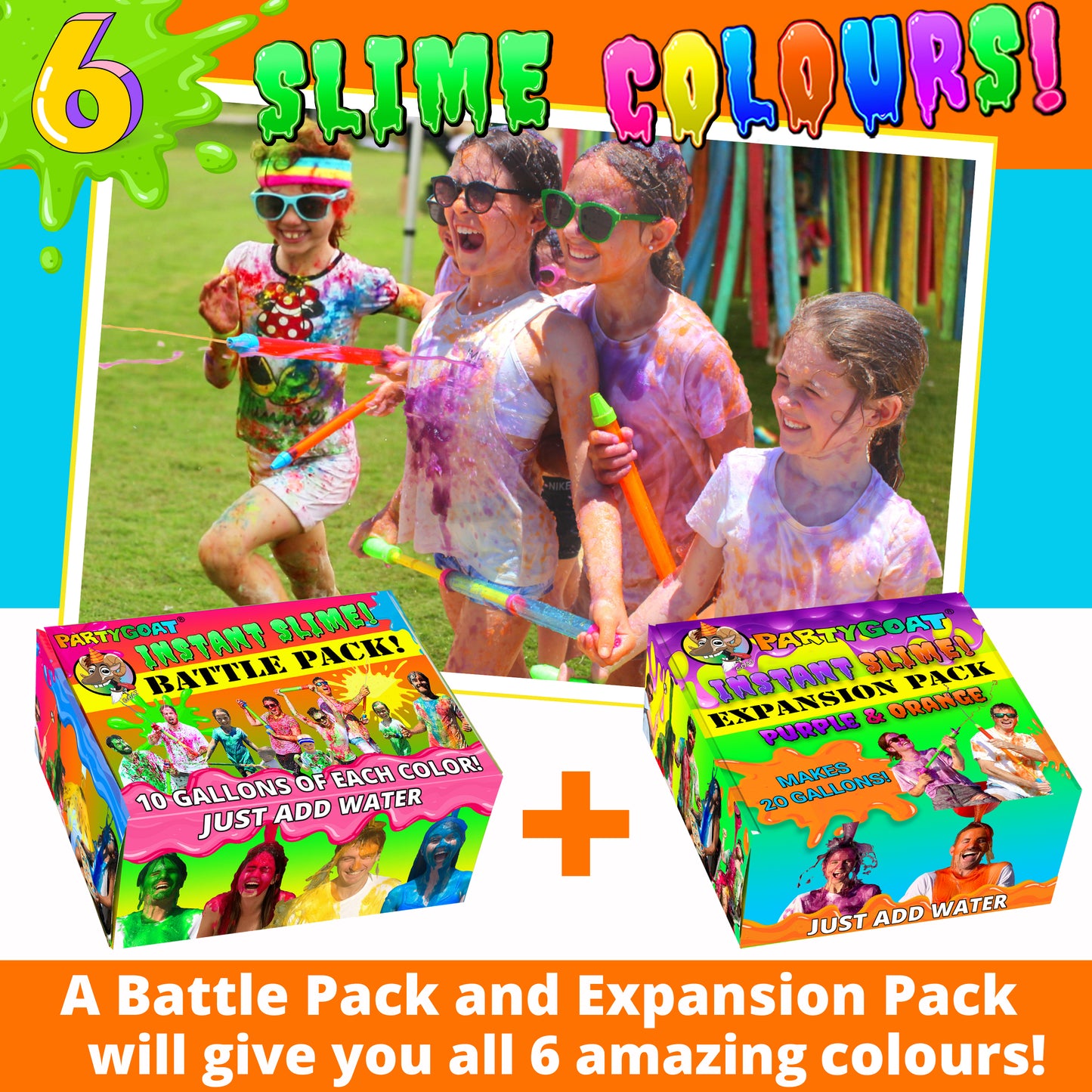 INSTANT SLIME EXPANSION PACK (Makes 80L of Slime)