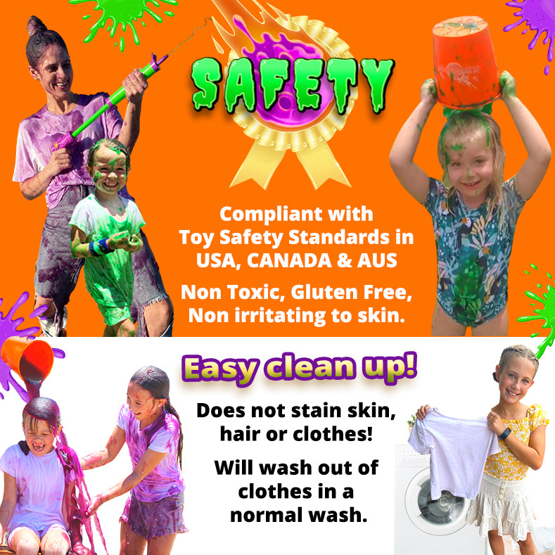 Slimageddon slime safety information easy clean