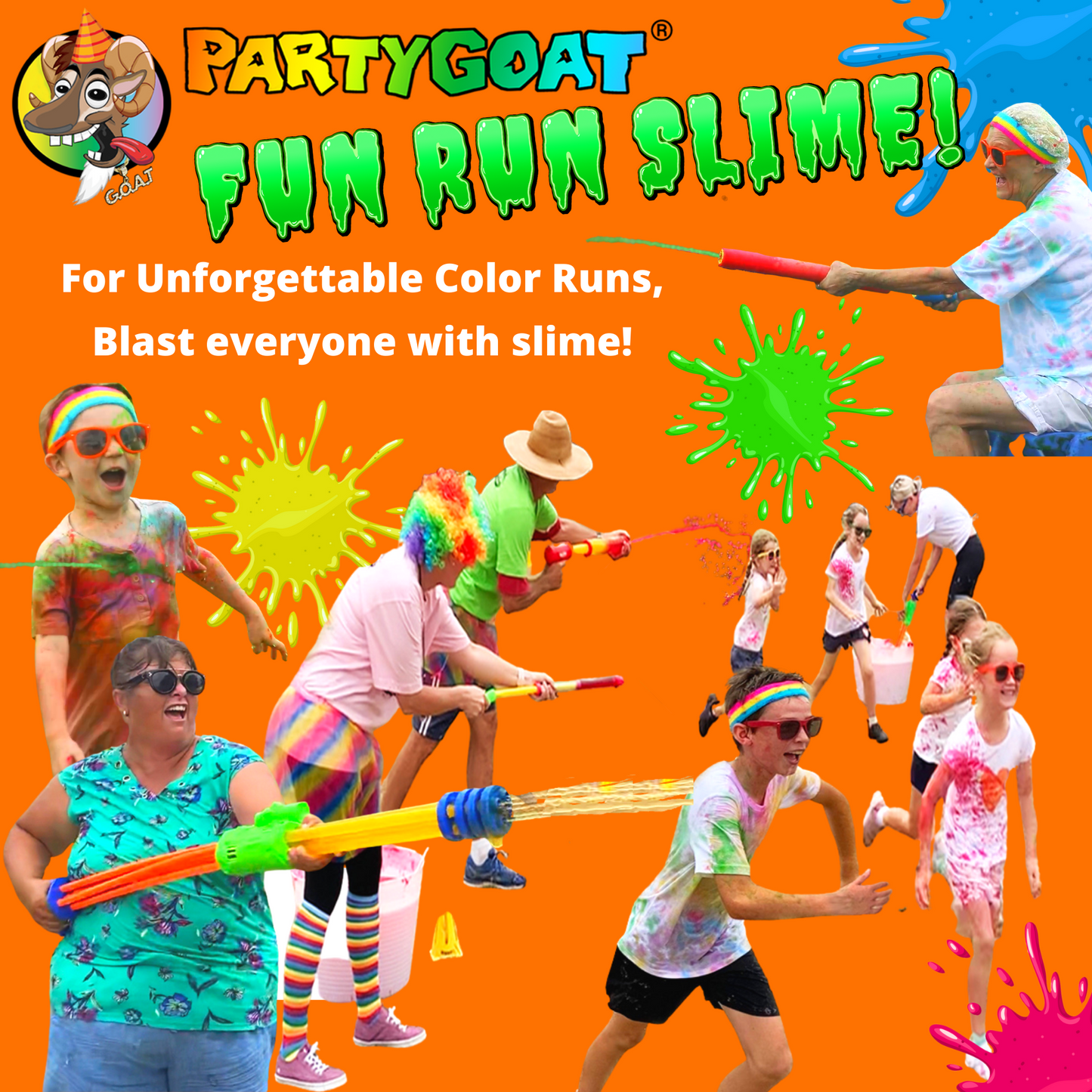 Colour Run Slime: 6 Colours for Epic Slime Fun Runs (240L)