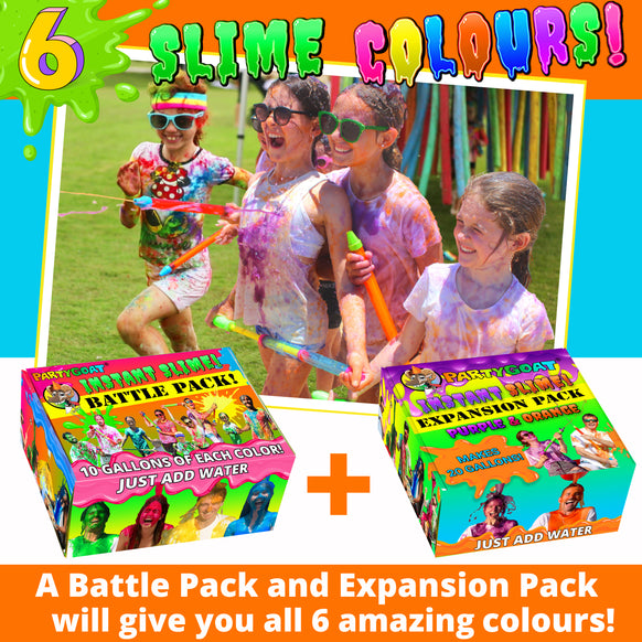 INSTANT SLIME BATTLE PACK! (Blue, Yellow, Pink & Green)