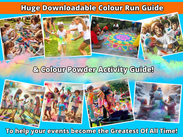 Holi Colour Powder, 6 Colour Pack! 18lbs for Colour Runs & Colour Wars ...