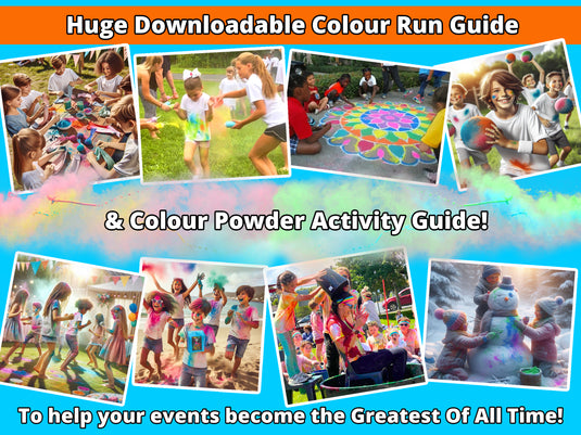 COLOUR RUN POWDER: 9 Colour Bulk Pack! 12.3kg for Colour Wars & Events ...