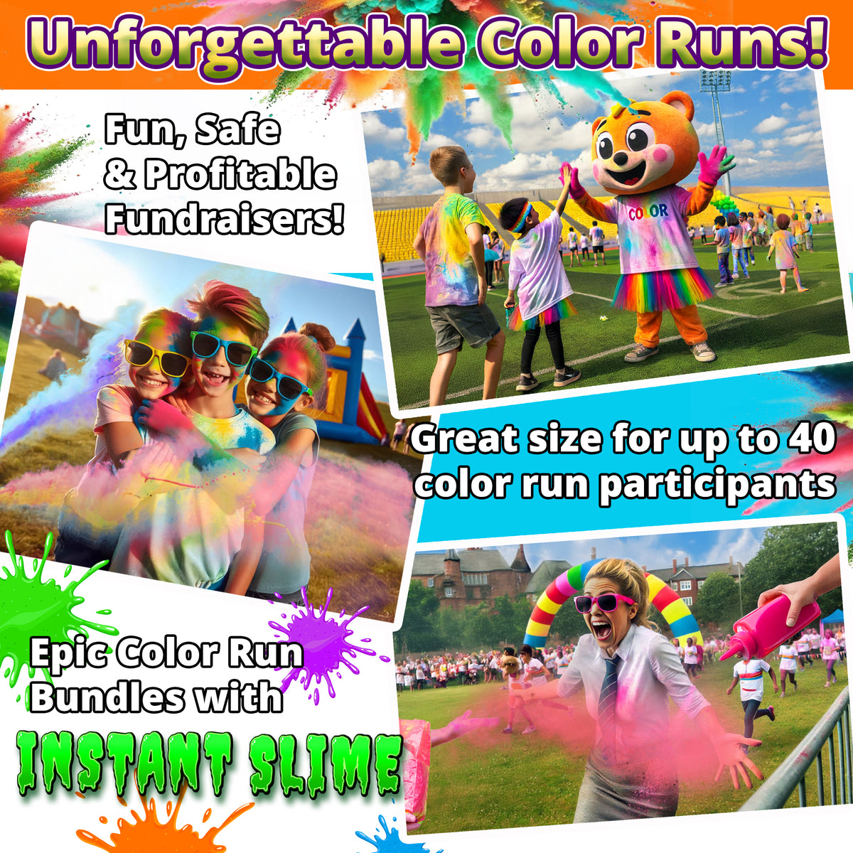Fun Runs Color Palate Best Obstacle Ideas for Fun Runs – PARTY GOAT