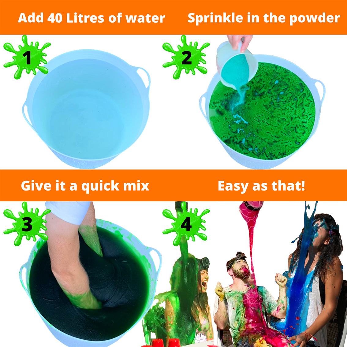 INSTANT SLIME BATTLE PACK! (Blue, Yellow, Pink & Green)
