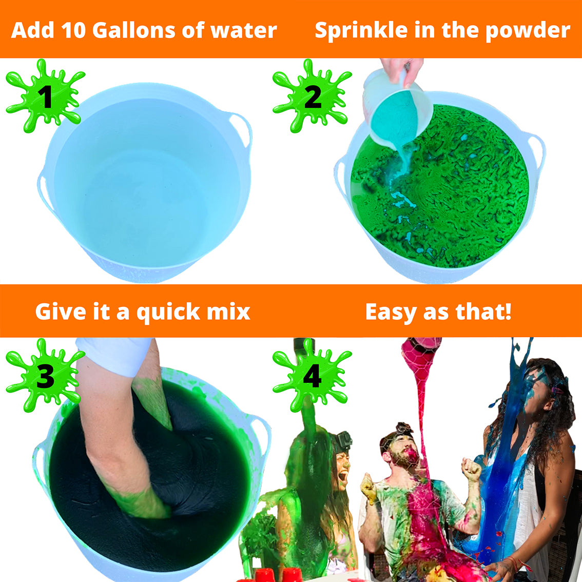 INSTANT SLIME BATTLE PACK! (Blue, Yellow, Pink & Green)