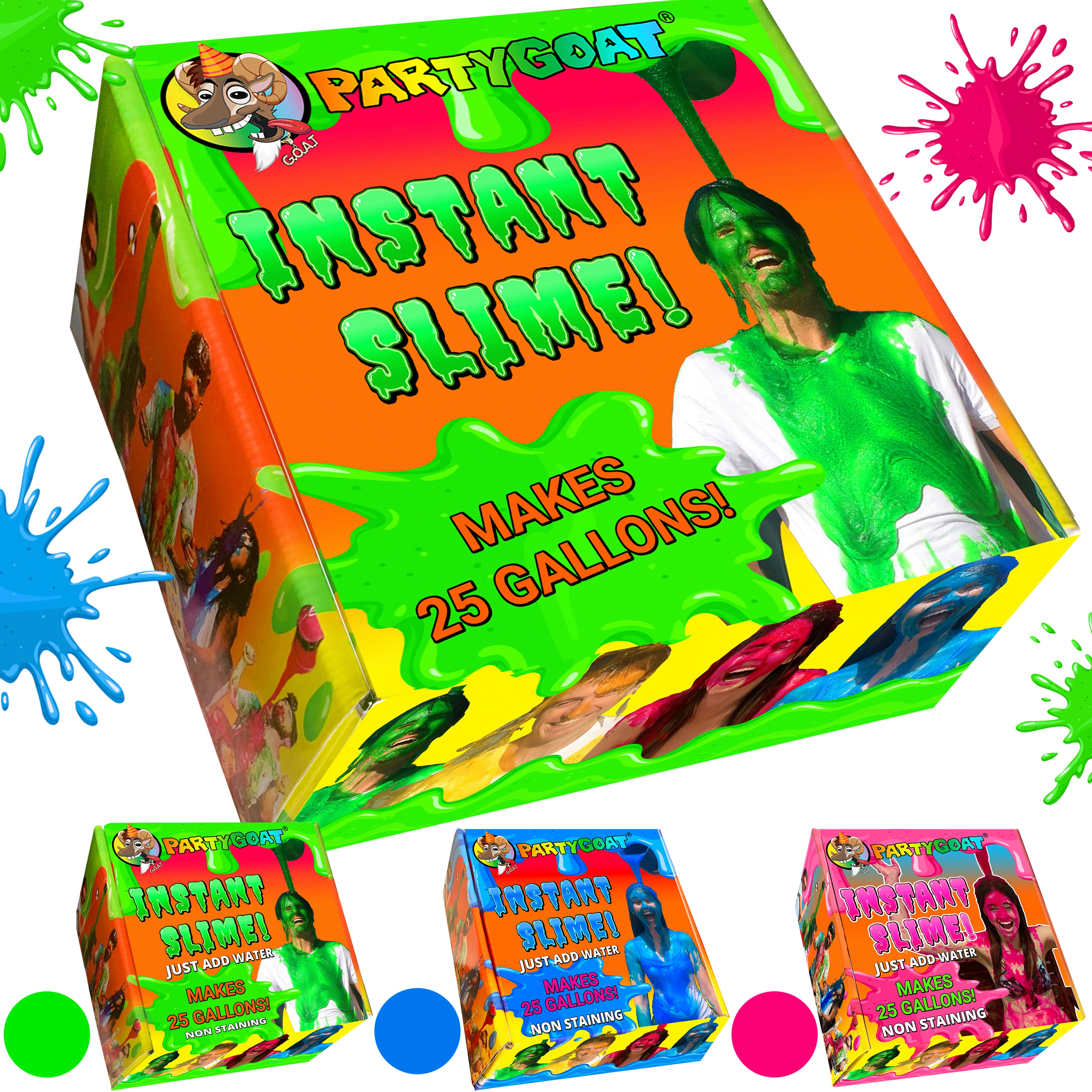 Slime Powder Packet Awesome Colour Run Supplies for Exciting Fun Runs – PARTY GOAT