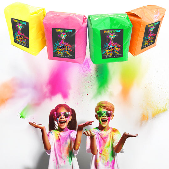 NEON COLOUR POWDER: 4 Colour Pack! 5.5kg for Colour Runs & Glow Parties