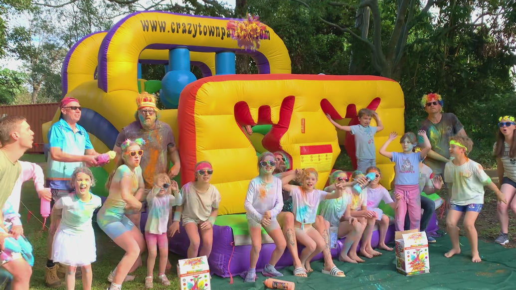 Colour Run Powder Squeeze Bottles. Extra Large 1L Colour Blasters. 500g each, Pack of 6