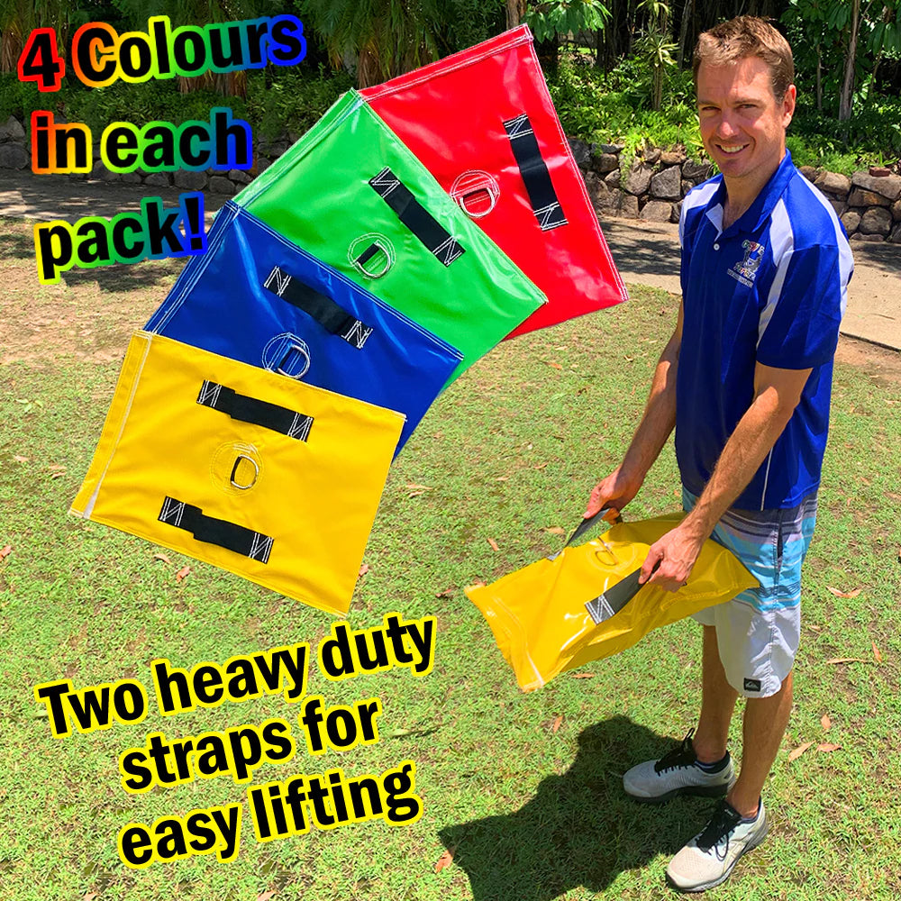 SANDBAG COVERS (4 PACK) Colourful Heavy Duty Anchors