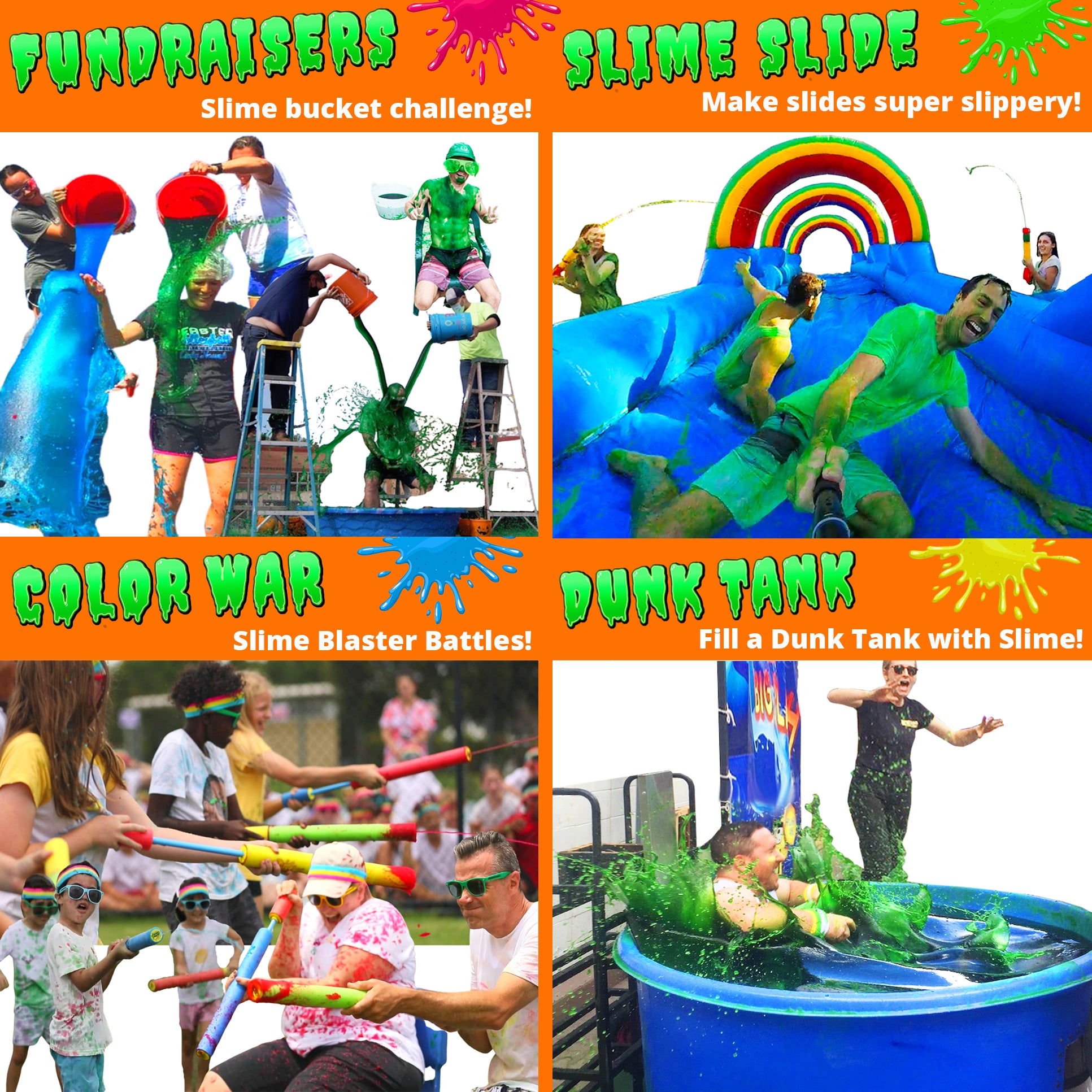 Slime Logistics BULK INSTANT SLIME Mix! Makes 95 Litres! Sliming games & fundraisers ...