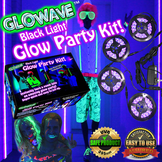 GLOWAVE BLACK LIGHT Glow Party Kit!